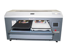 Impresora textil directa con 2 mesas en paralelo y una superficie imprimible de 60x70 cm